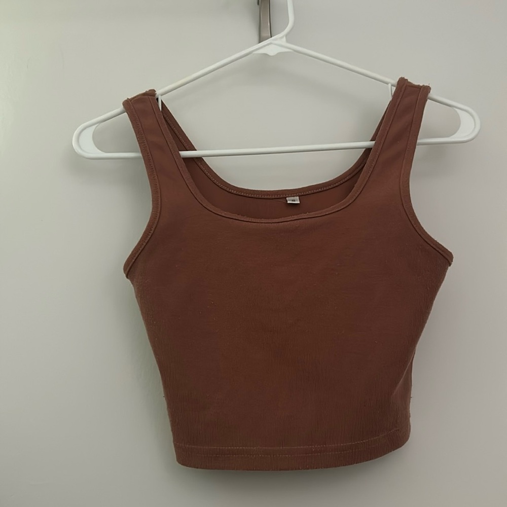 Plain Maroon Crop top - Size Adult S